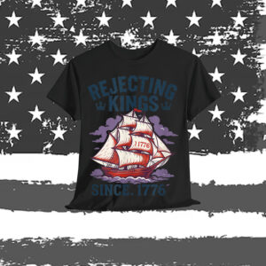 Rejecting Kings Since 1776 Vintage Patriotic T-Shirt