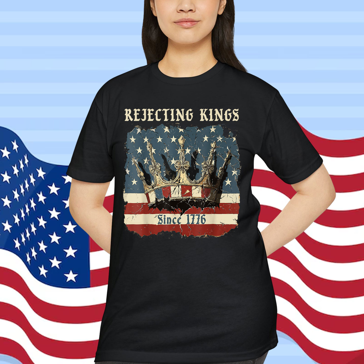Rejecting Kings Since 1776 Vintage T-Shirt