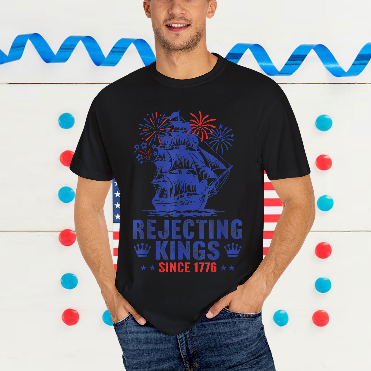 Rejecting Since 1776 American USA 4th T-Shirt