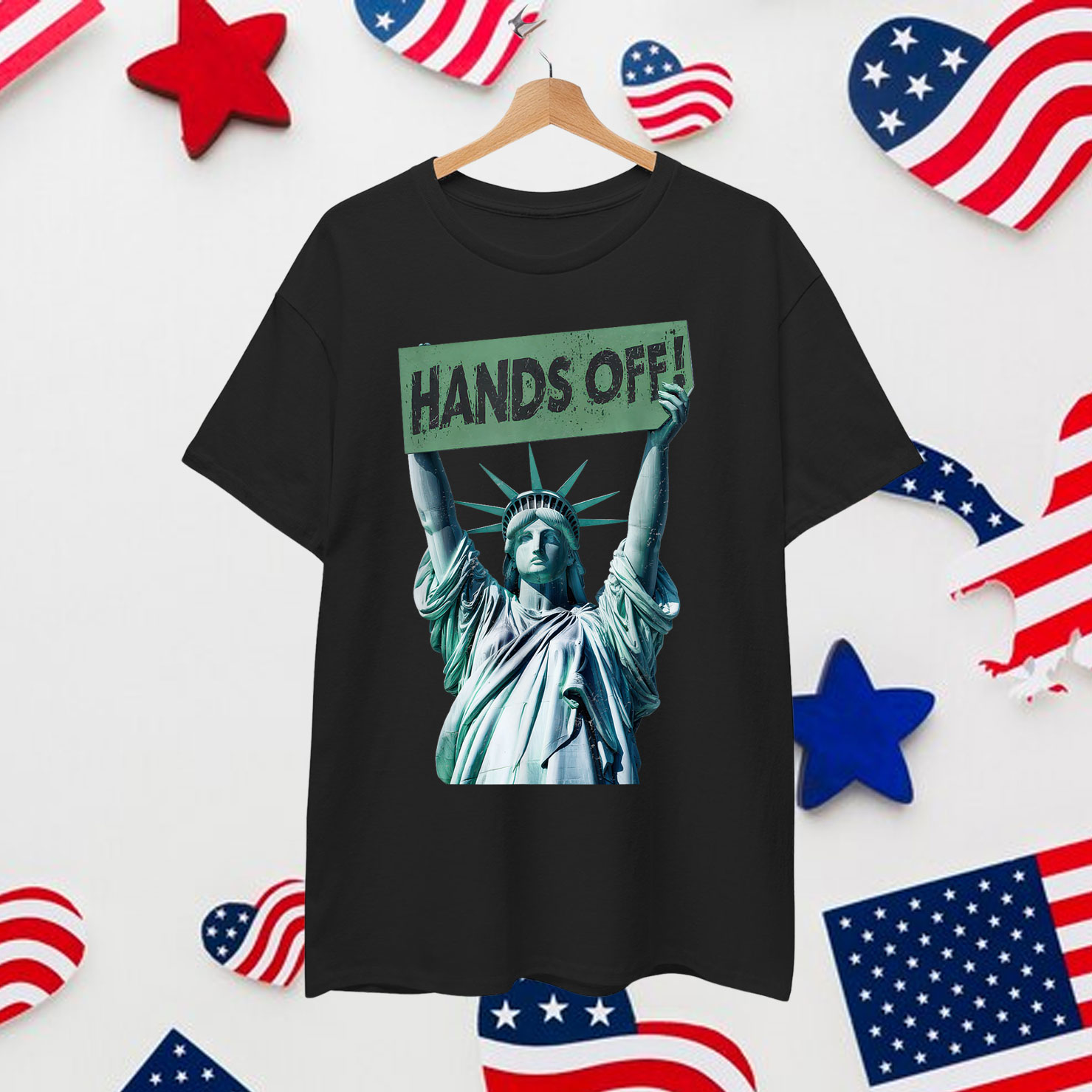 Resist And Protest Shirt Hands Off Statue of Liberty T-Shirt