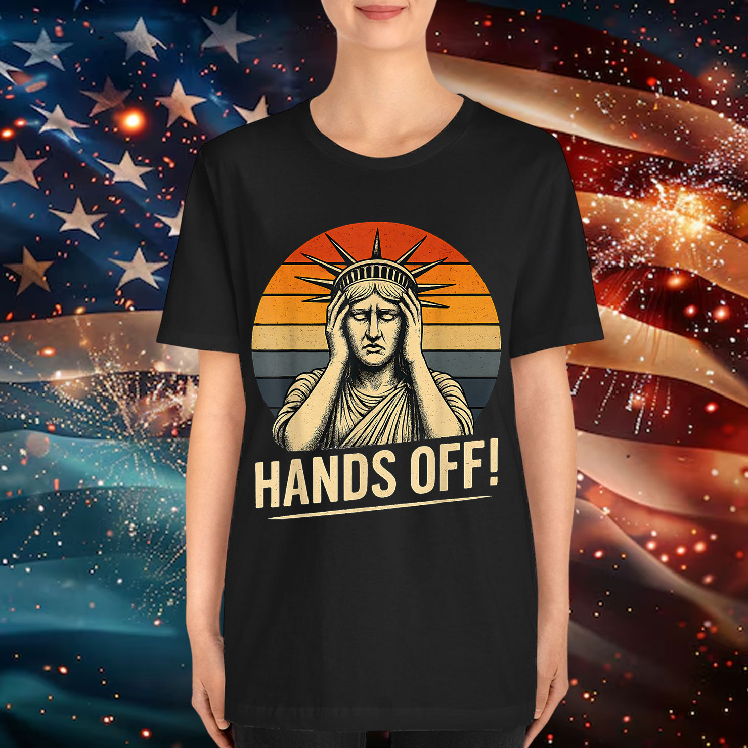 Resist Statue of Liberty Hands Off T-Shirt