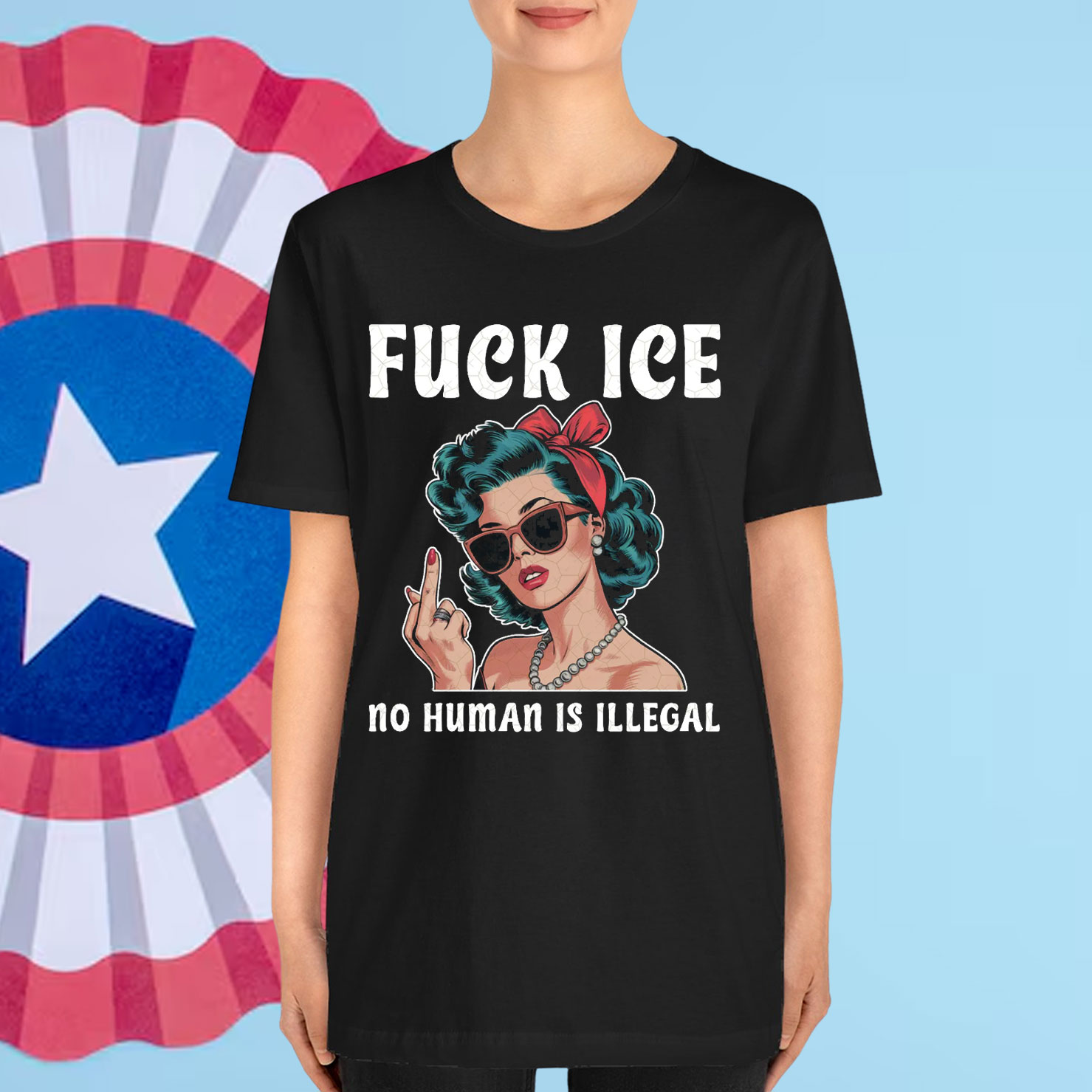 Retro Abolish ICE No Human Is Illegal Shirt