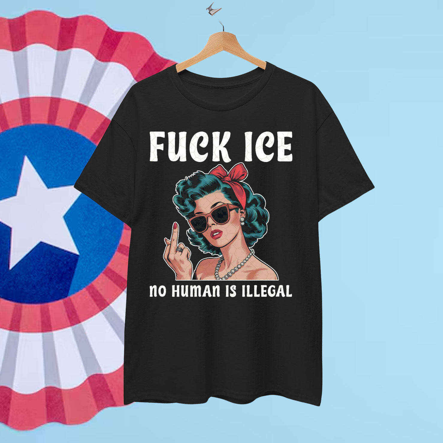 Retro Abolish ICE No Human Is Illegal Shirt