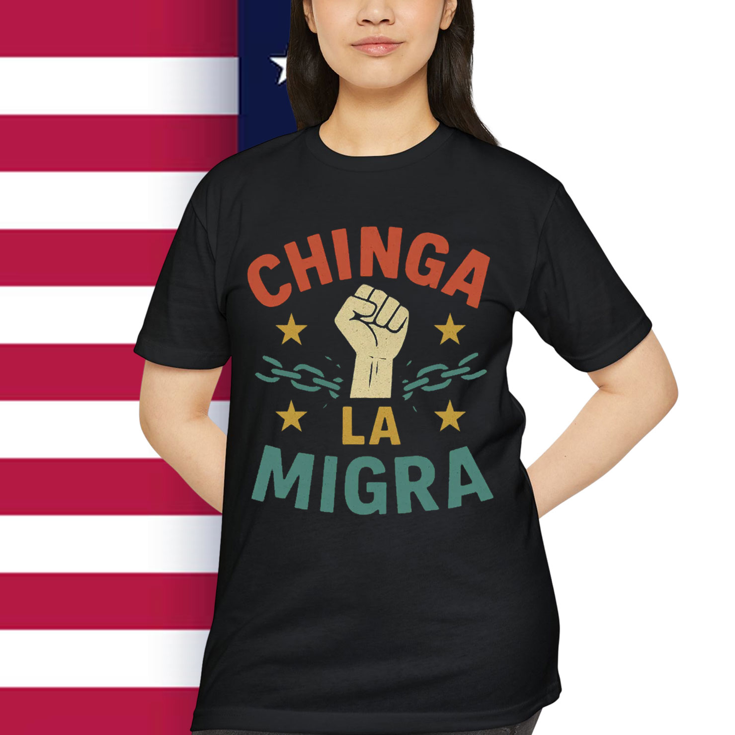 Retro Chinga La Migra Shirt