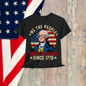 Retro July 4th No King In USA 1776 Patriotic American T-Shirt