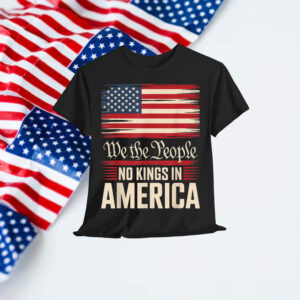 Retro June 14th No Kings In America 1776 USA T-Shirt