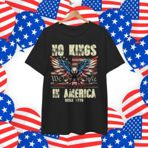 Retro June 14th No Kings In America 1776 USA T-Shirt
