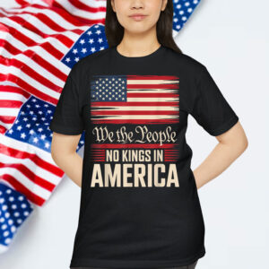 Retro June 14th No Kings In America 1776 USA T-Shirt