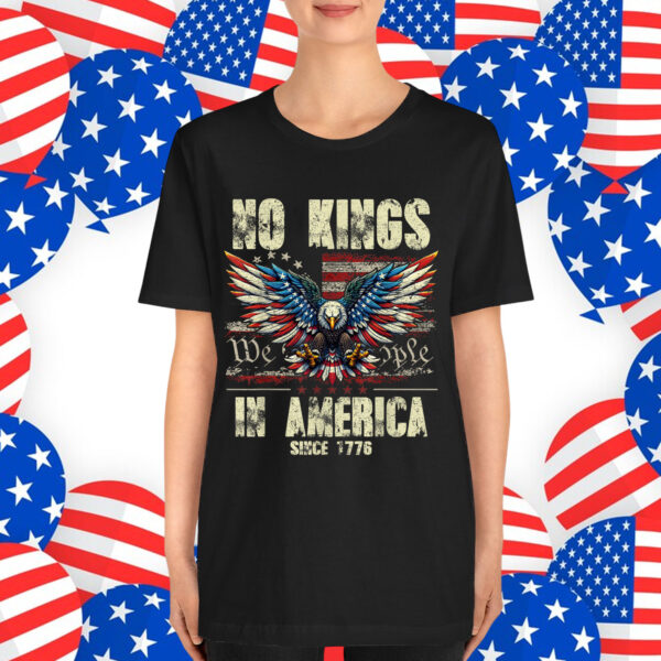 Retro June 14th No Kings In America 1776 USA T-Shirt