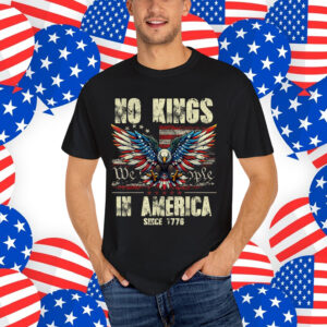 Retro June 14th No Kings In America 1776 USA T-Shirt