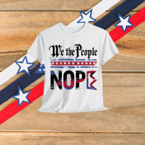 Retro No Kings Nope Protest Sign Horizontal T-Shirt