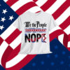 Retro No Kings Nope Protest Horizontal T-Shirt