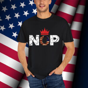 Retro No Kings Nope Protest Sign Horizontal T-Shirt
