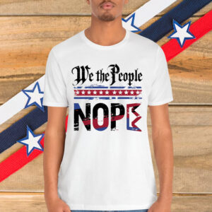 Retro No Kings Nope Protest Sign Horizontal T-Shirt