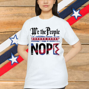 Retro No Kings Nope Protest Sign Horizontal T-Shirt