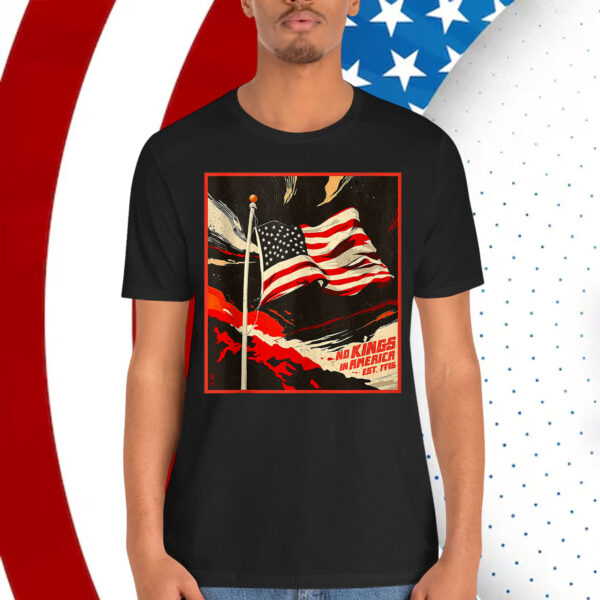 Retro Style No Kings in America Since 1776 Vintage 1950s T-Shirt