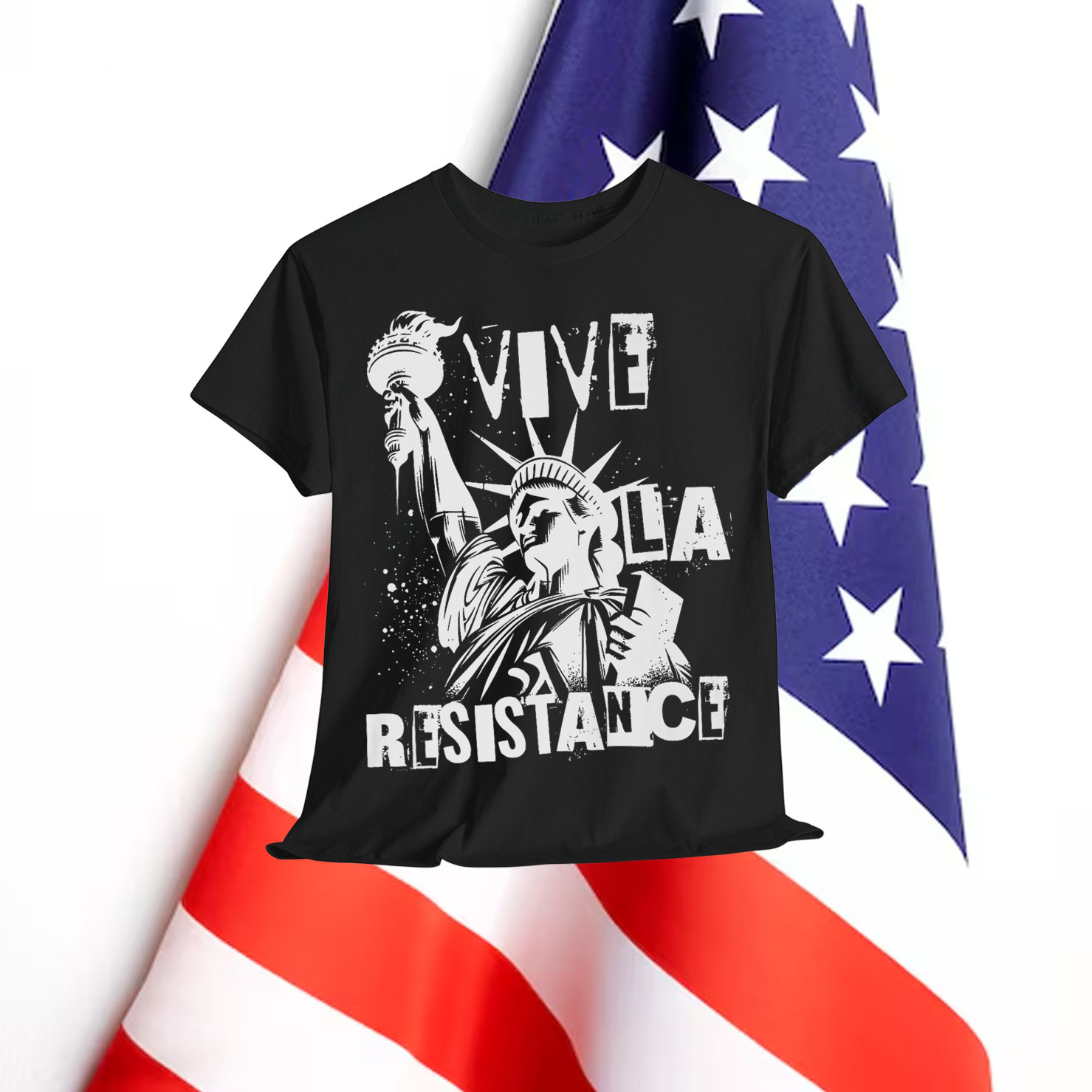 Retro Vive La Resistance Freedom Resistance T-Shirt