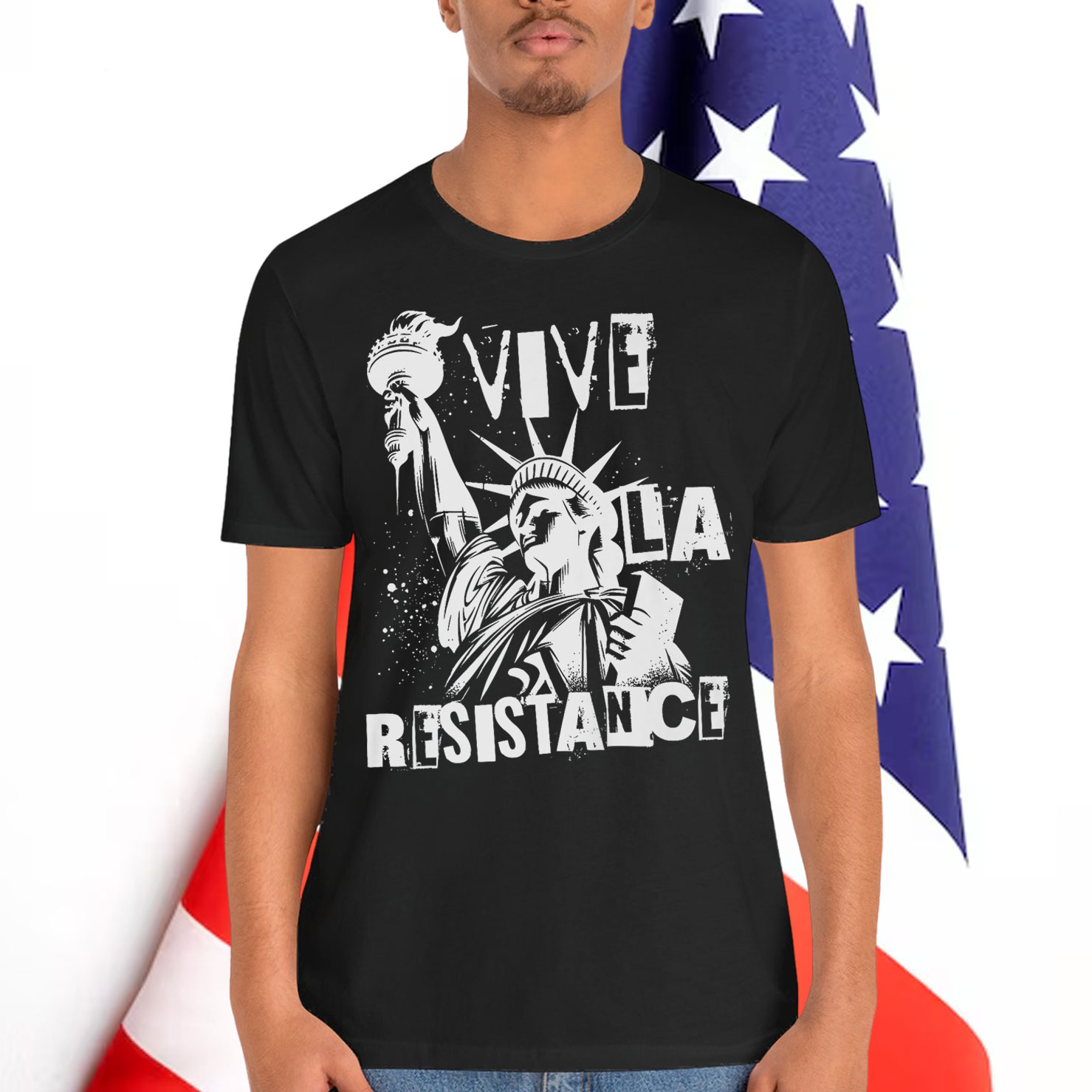 Retro Vive La Resistance Freedom Resistance T-Shirt