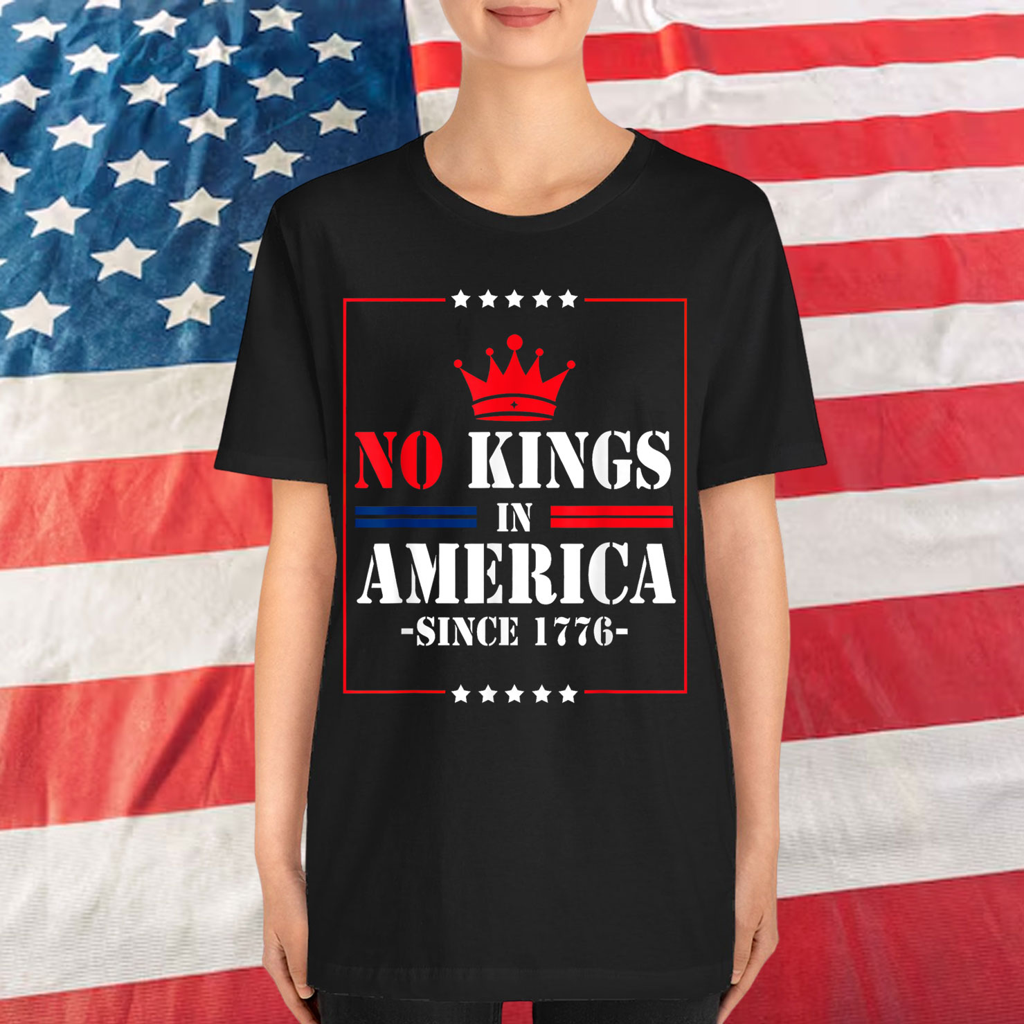 No Kings America Since 1776 Groovy T-Shirt