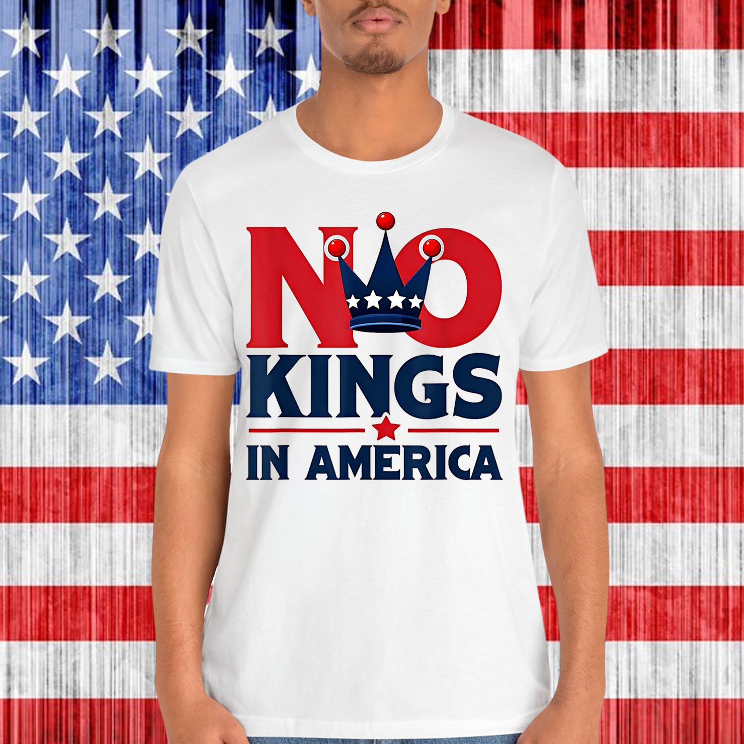 Since 1776 Protest Flag Funny Kings No America T-Shirt