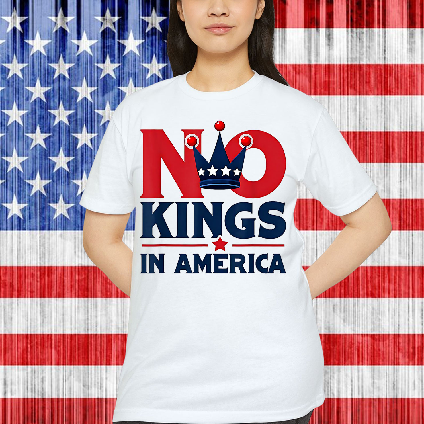 Since 1776 Protest Flag Funny Kings No America T-Shirt