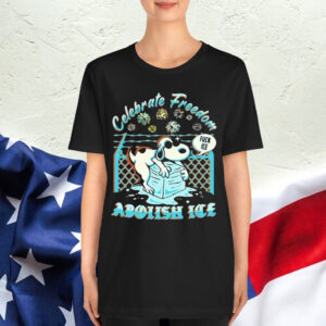Snoopy The Peanuts Celebrate Freedom Abolish Ice Fuck Shirt