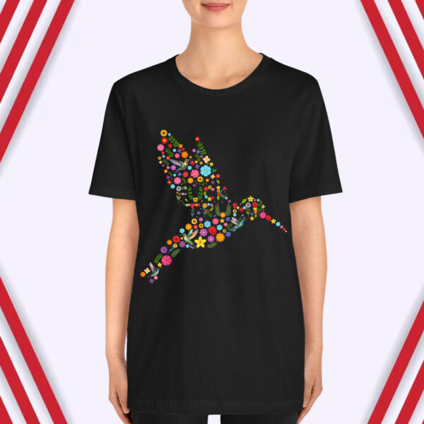 Subtle Anti Trump Floral Hummingbird Hidden Message T-Shirt
