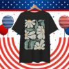 Subtle Boho Flowers Anti Trump Kamala Harris Voter T-Shirt