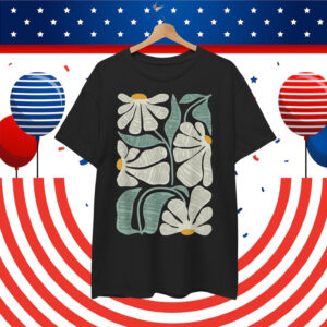 Subtle Boho Flowers Anti Trump Kamala Harris Voter T-Shirt