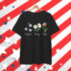 Subtle Floral Anti Trump Foxglove Daisy Tulip Flowers T-Shirt