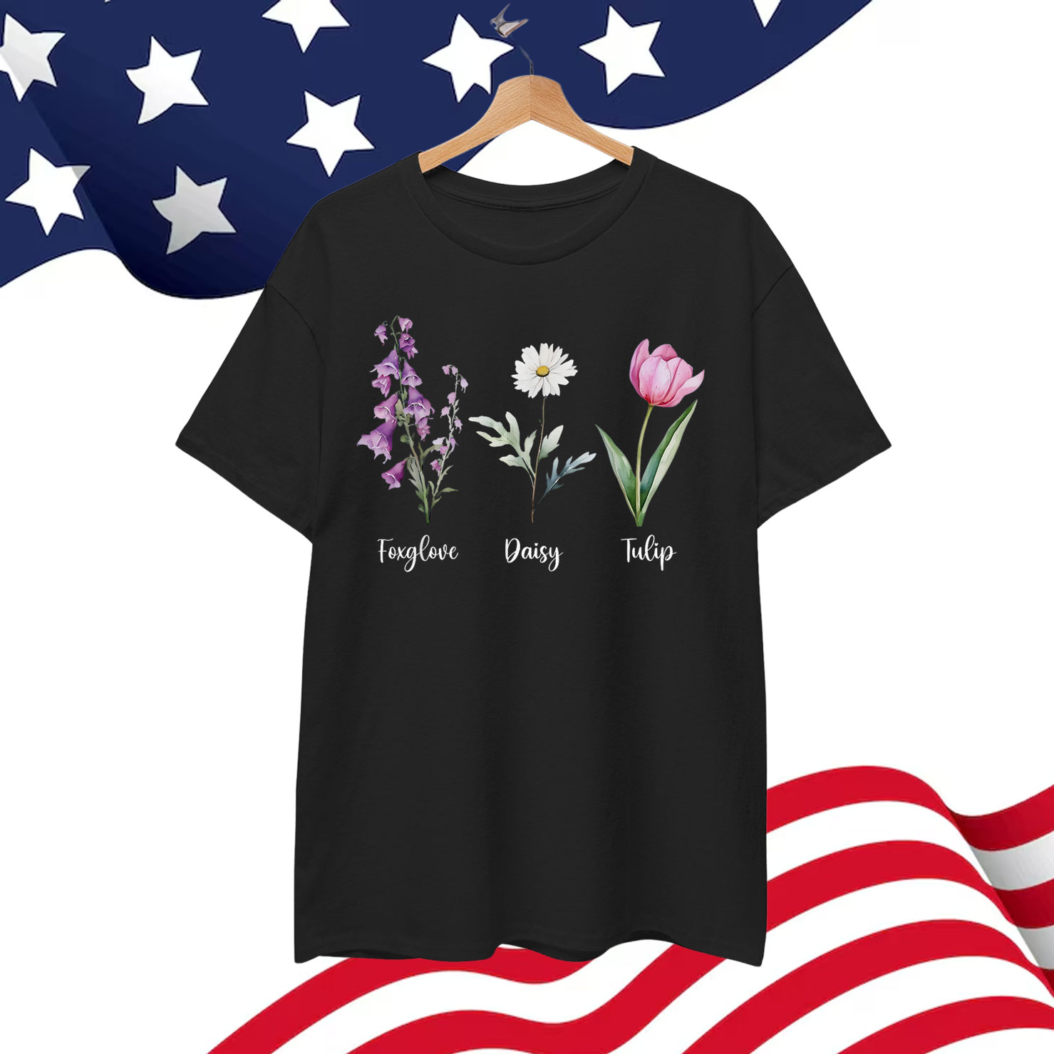Subtle Floral Anti Trump T-Shirt