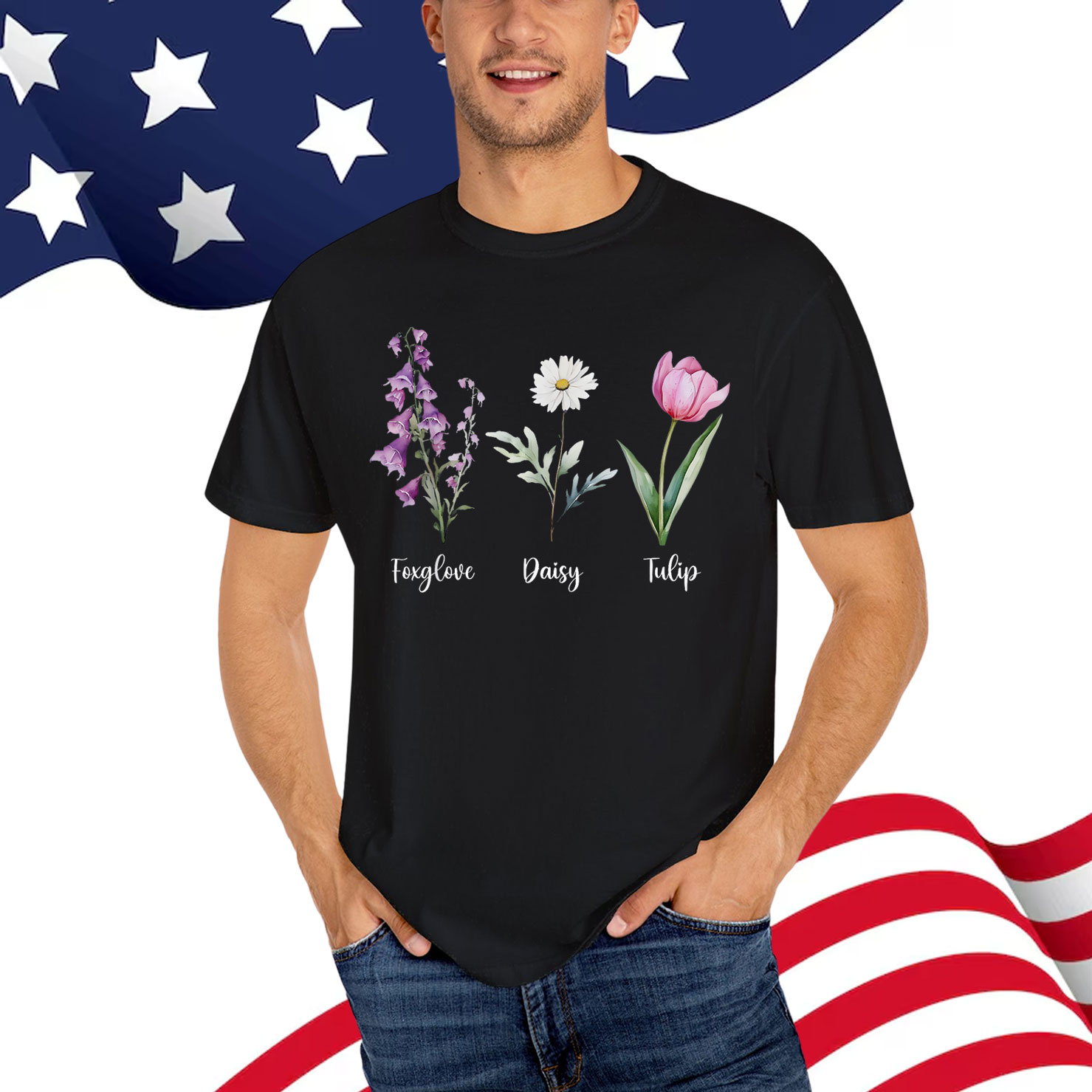 Subtle Floral Anti Trump T-Shirt