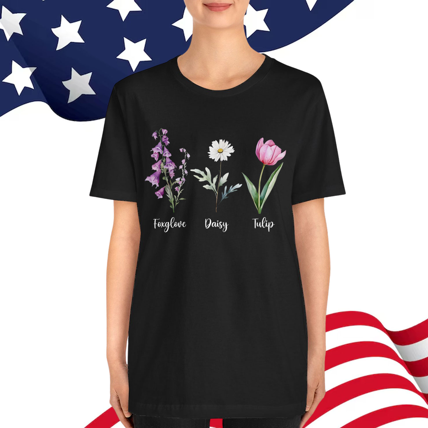 Subtle Floral Anti Trump T-Shirt