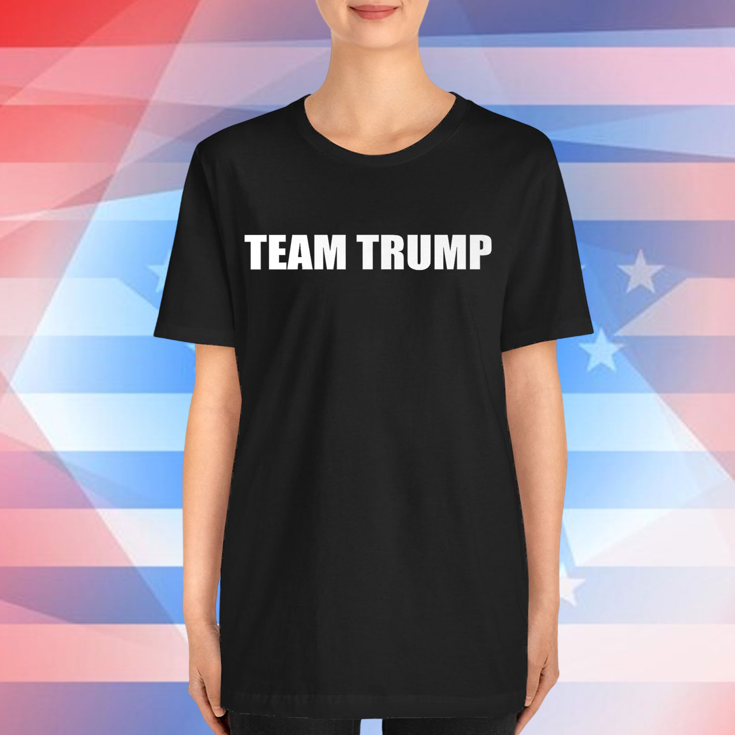 Team Trump Pro Trump Patriotic I Support Trump 100% 2 Sides Premium T-Shirt