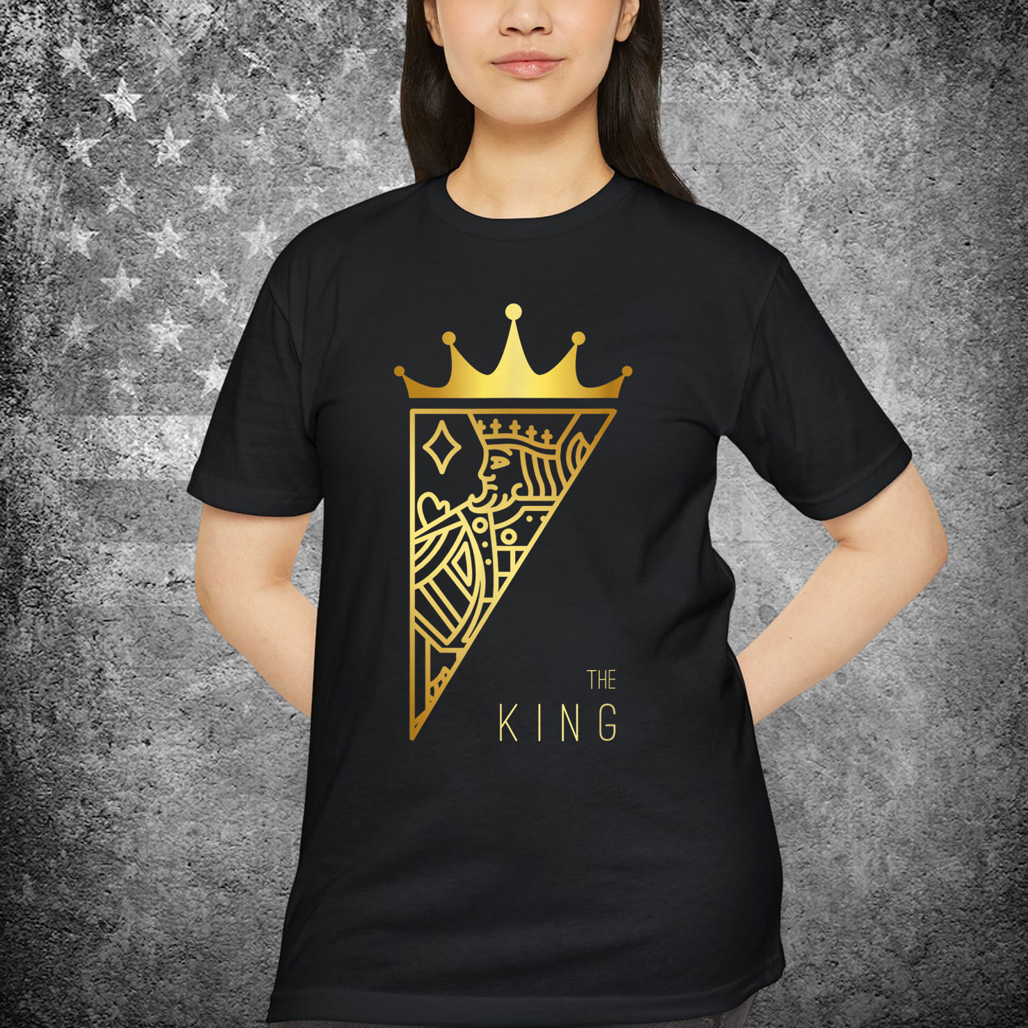 The King Card Funny Cute Couple Lover Gift T-Shirt