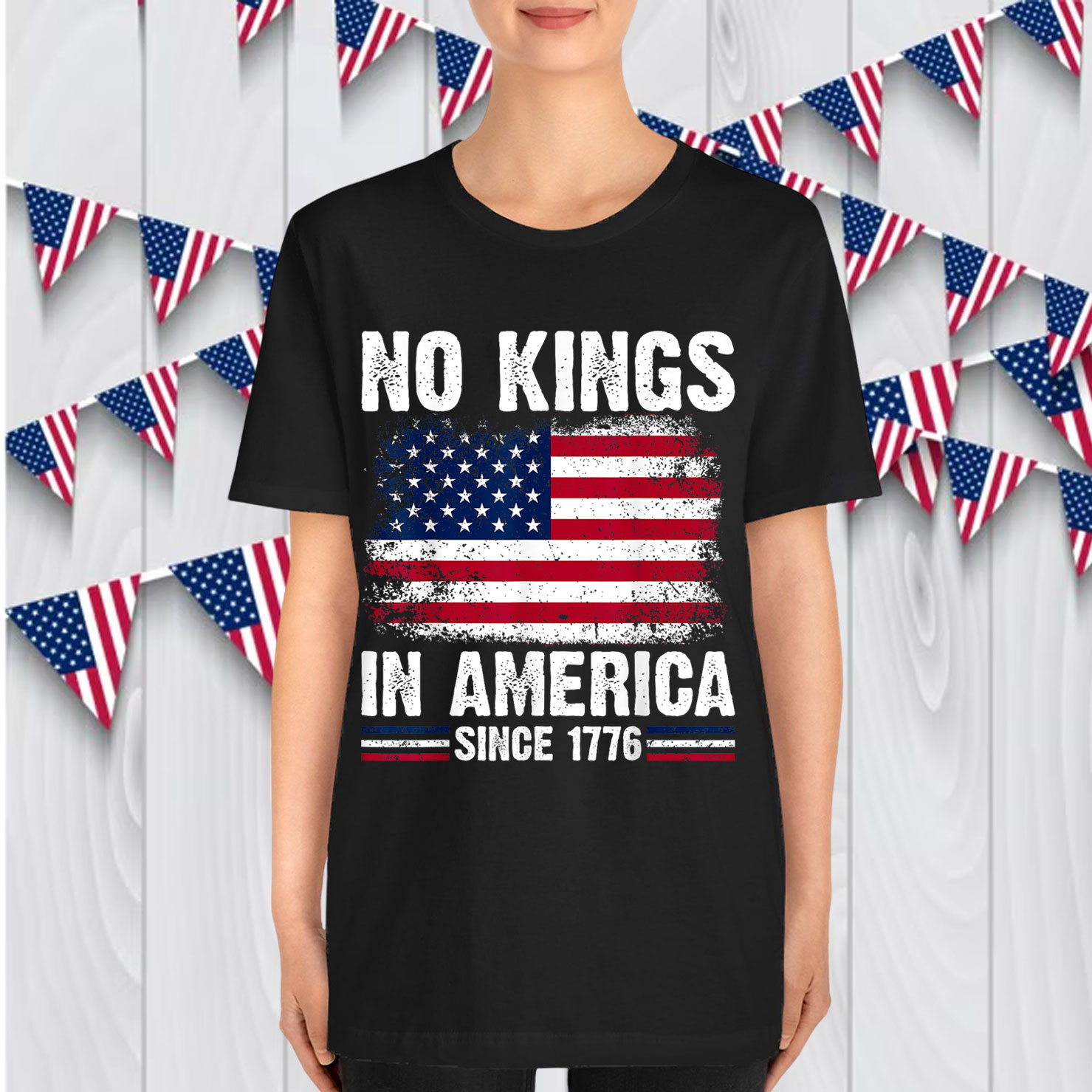 USA American No Kings In America Since 1776 T-Shirt