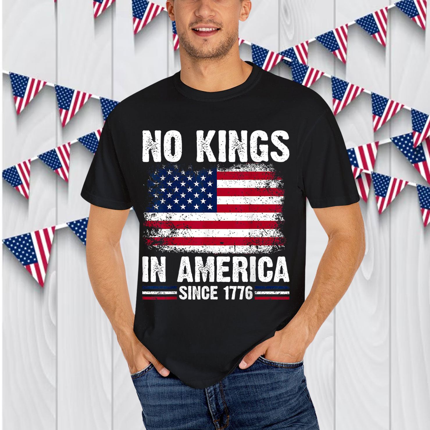 USA American No Kings In America Since 1776 T-Shirt