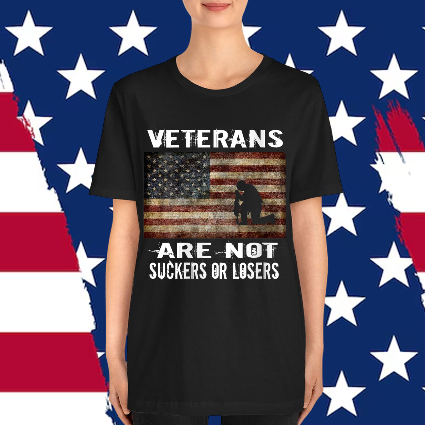 VETERANS ARE NOT LOSERS OR SUCKERS WOMEN MEN ANTI TRUMP T-Shirt