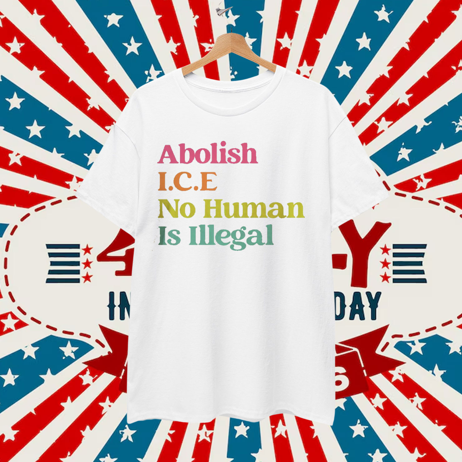 Immigration Protest No Human Is Illegal Shirt
