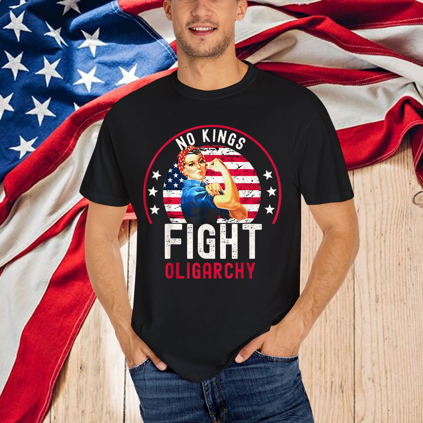 No Kings In America We The People Political T-Shirt