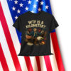 WTF Is A Kilometer Funny George Washington Riding T-Shirt
