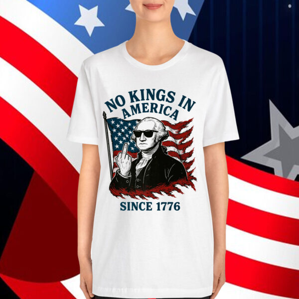 Washington 4th Of July No Kings In America Since 1776 Premium T-Shirt