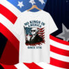 Washington 4th Of July No Kings In America Since 1776 Premium T-Shirt