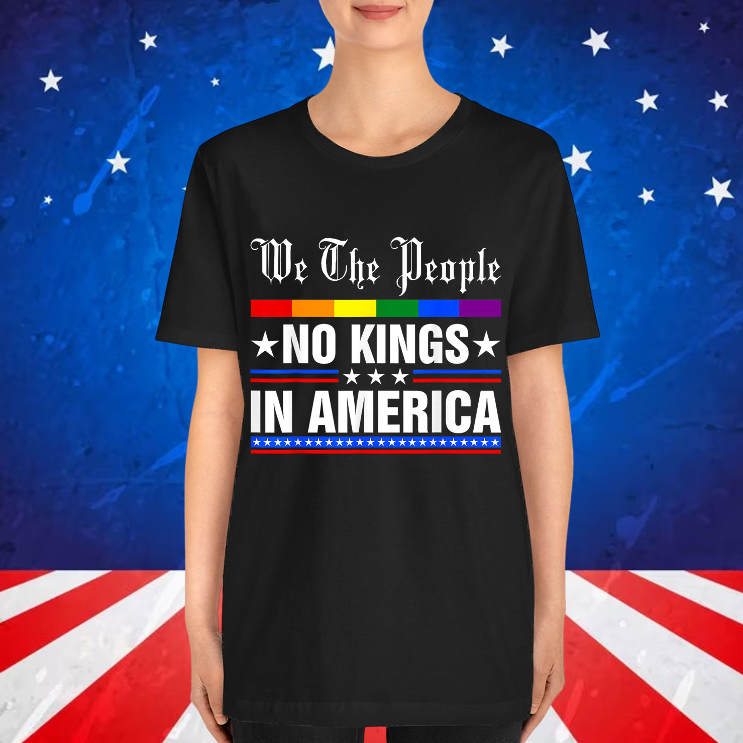 We The People No Kings In America Anti Trump Funny T-Shirt
