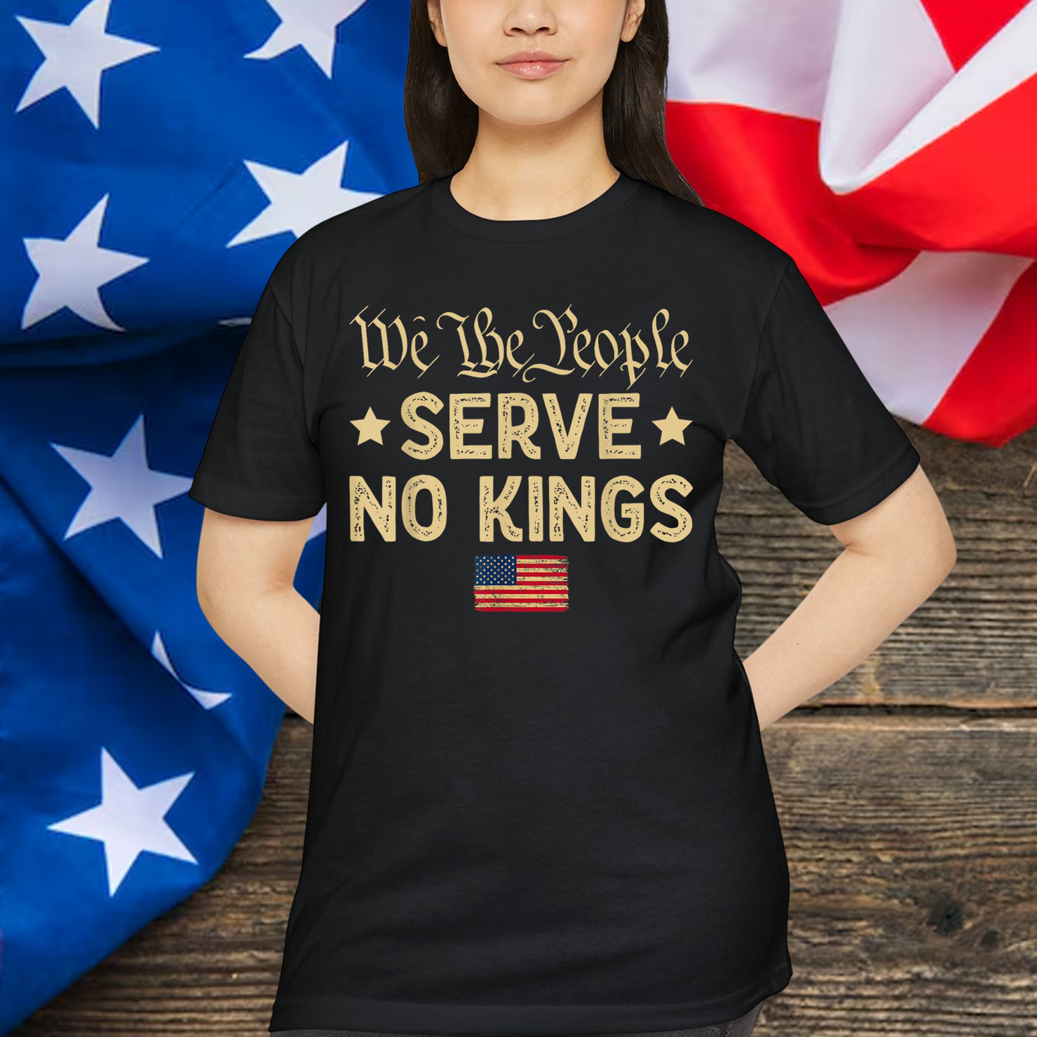 We The People Serve No Kings America T-Shirt