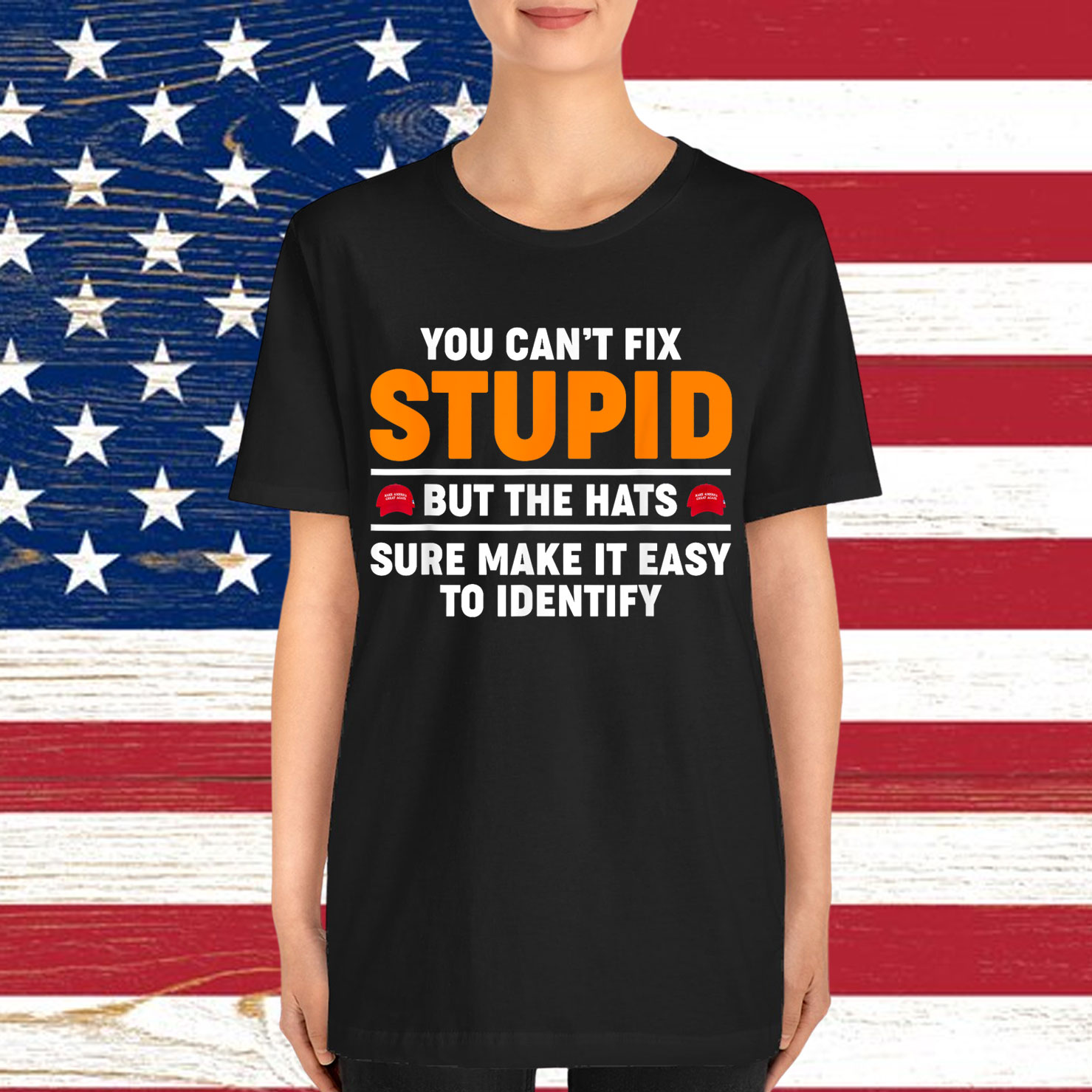You Can't Fix Stupid But The Hats Sure Make It Easy Identify T-Shirt