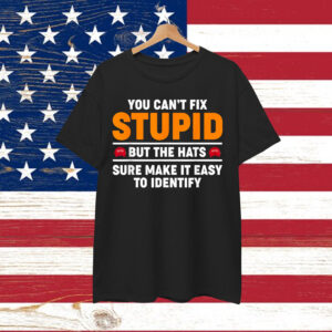 You Can't Fix Stupid But The Hats Sure Make It Easy Identify T-Shirt
