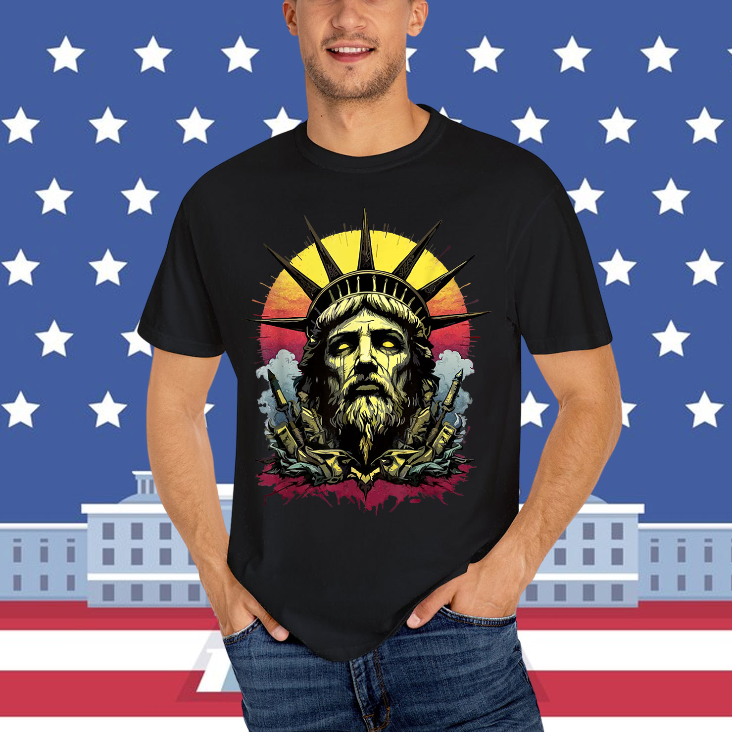July Vibes Rejecting Kings United States Liberty Men T-Shirt