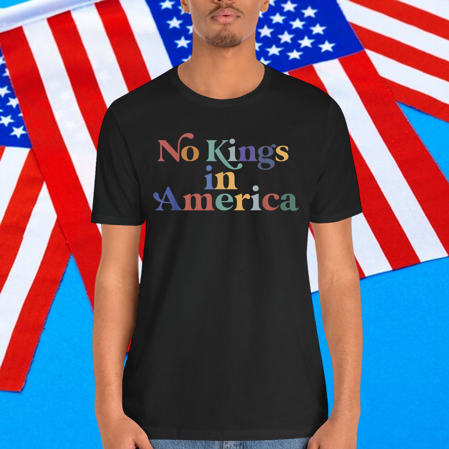No Kings In America Protest Democracy T-Shirt