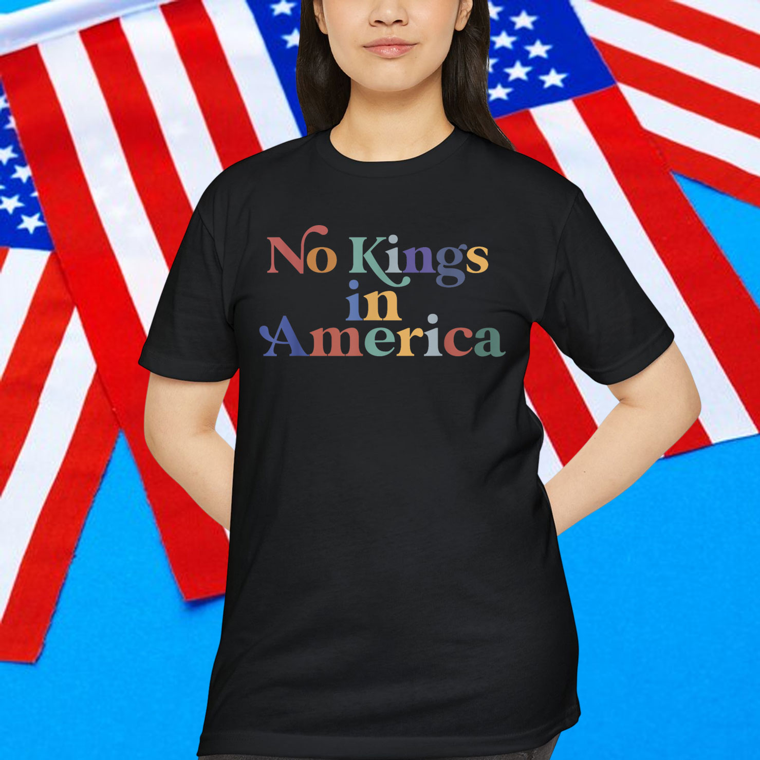 No Kings In America Protest Democracy T-Shirt